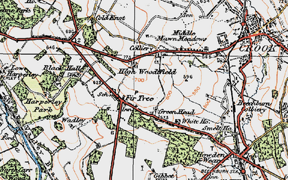 Old map of Fir Tree in 1925