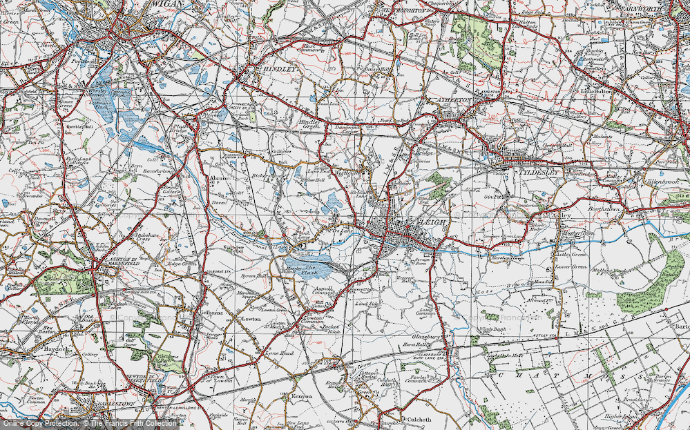 Old Map of Firs Lane, 1924 in 1924
