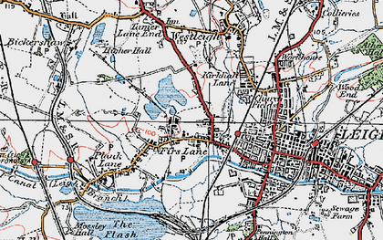 Old map of Firs Lane in 1924