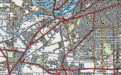 Old map of Firswood in 1924