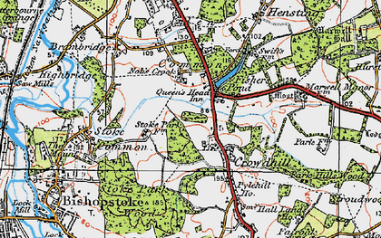 Old map of Fisher's Pond in 1919