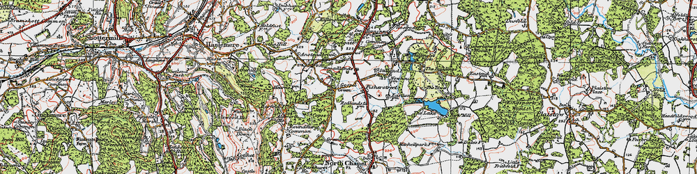 Old map of Broadlands in 1920