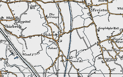 Old map of Fishtoft in 1922