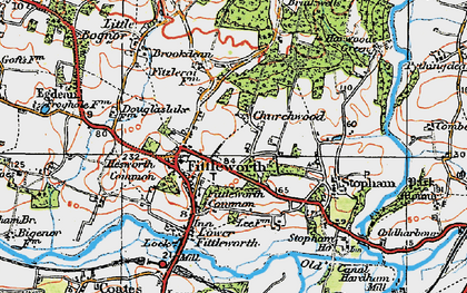 Old map of Fittleworth in 1920