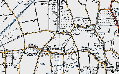 Old map of Fitton End in 1922