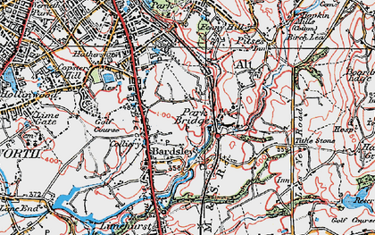 Old map of Fitton Hill in 1924