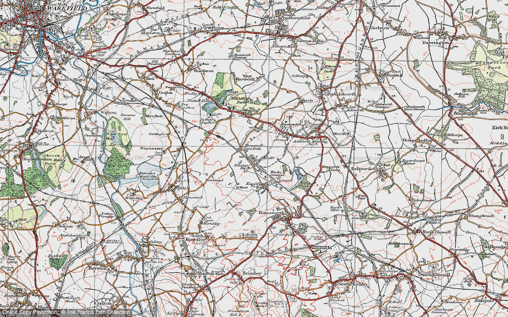 Old Map of Fitzwilliam, 1925 in 1925