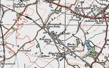 Old map of Fitzwilliam in 1925