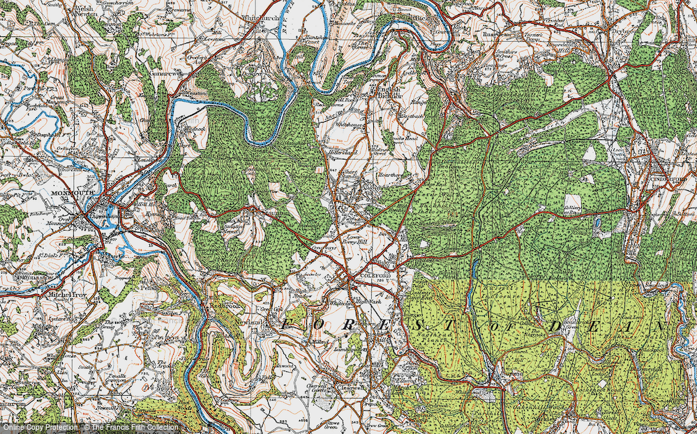 Old Map of Five Acres, 1919 in 1919