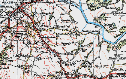 Old map of Bradley Orchard in 1923