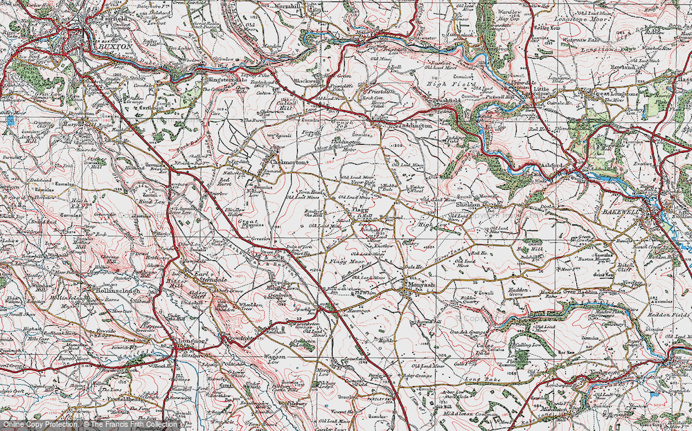 Old Map of Flagg, 1923 in 1923