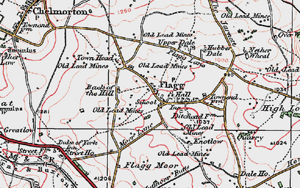 Old map of Flagg in 1923