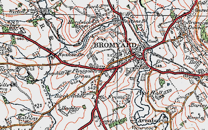 Old map of Birchyfield in 1920