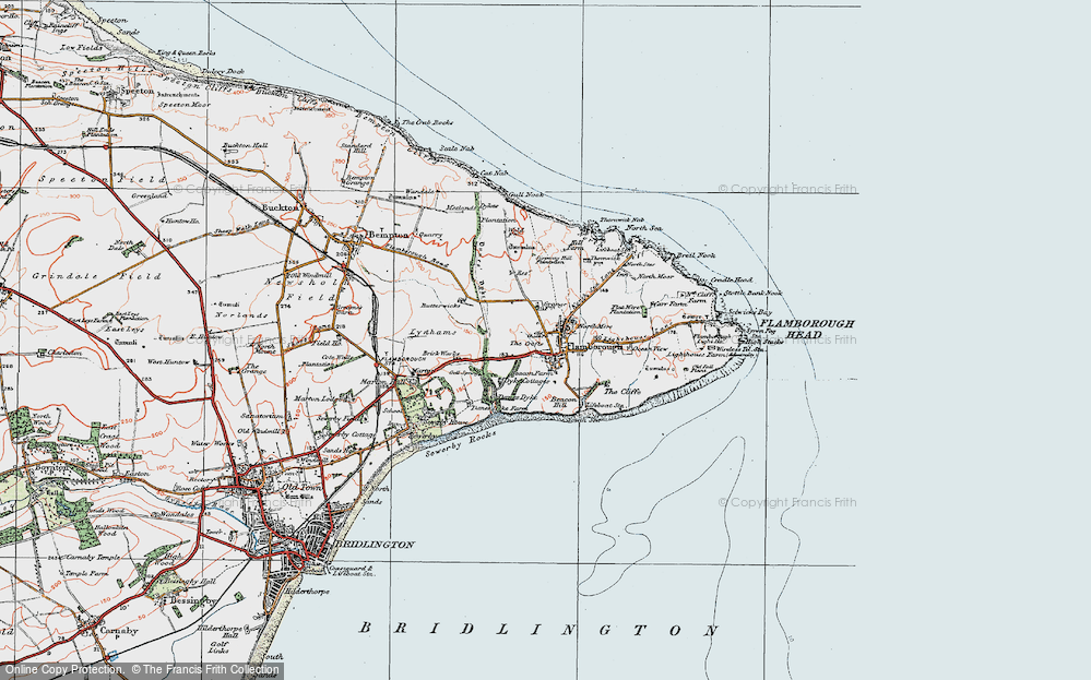 Old Map of Flamborough, 1924 in 1924