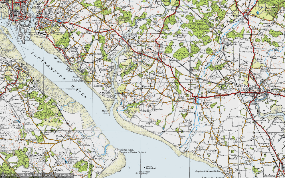 Old Map of Fleetend, 1919 in 1919