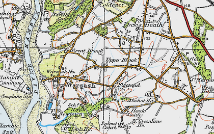 Old map of Fleetend in 1919