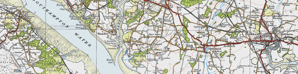 Old map of Fleetend in 1919
