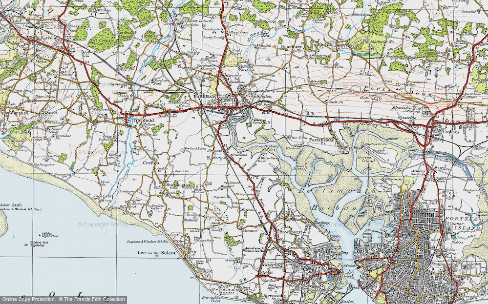 Old Map of Fleetlands, 1919 in 1919