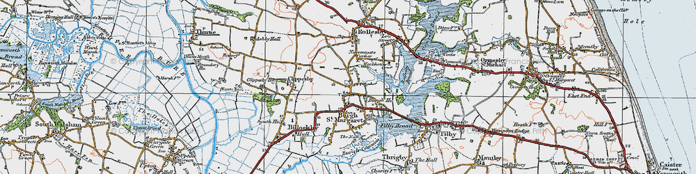 Old map of Fleggburgh in 1922