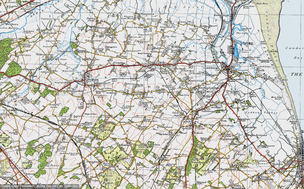 Old Map of Flemings, 1920 in 1920