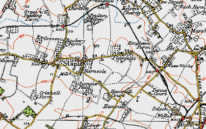 Old map of Flemings in 1920