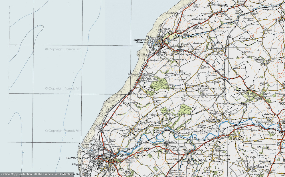 Old Map of Flimby, 1925 in 1925