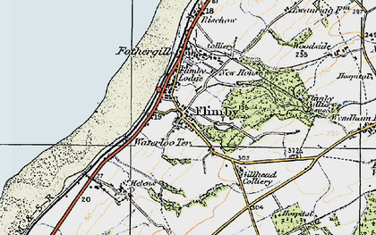 Old map of Flimby in 1925