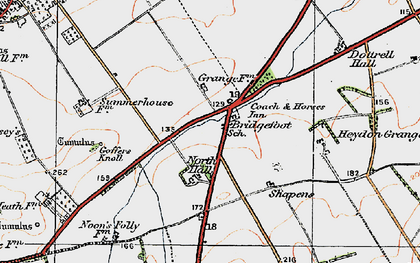 Old map of Flint Cross in 1920