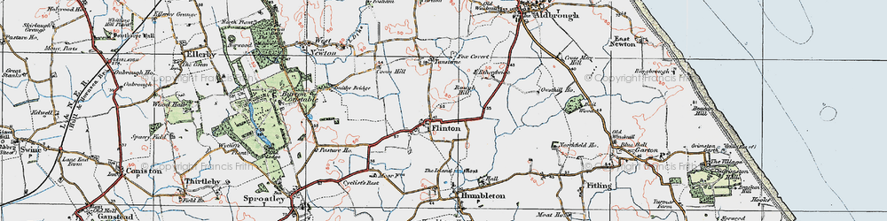 Old map of Flinton in 1924