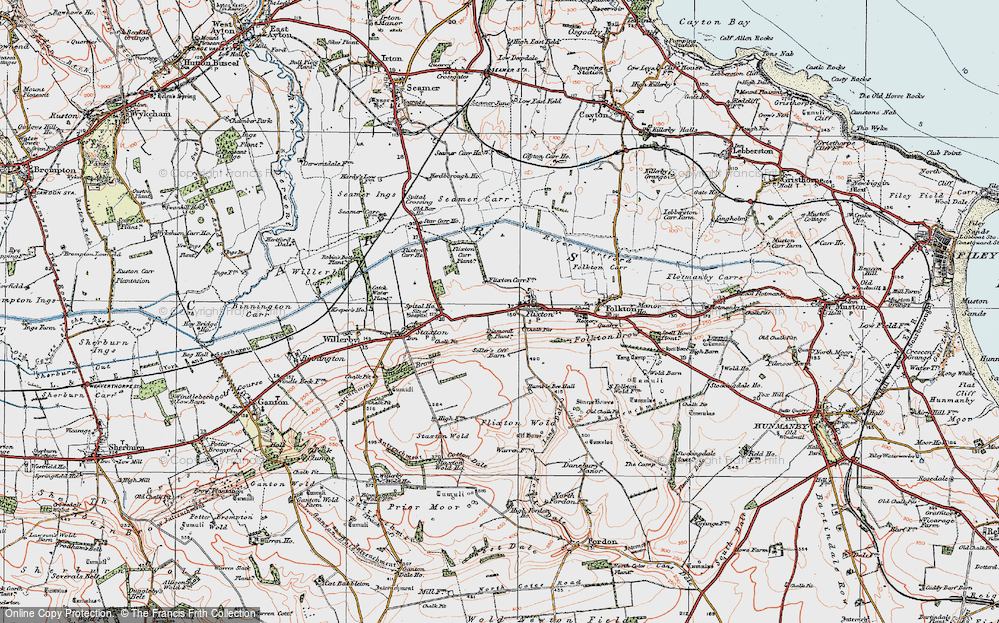 Old Map of Flixton, 1925 in 1925