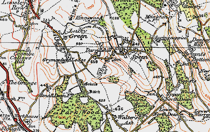 Old map of Westcroft Stables in 1919