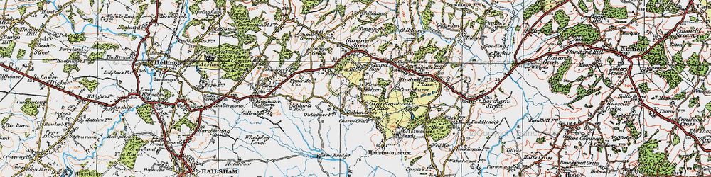 Old map of Flowers Green in 1920