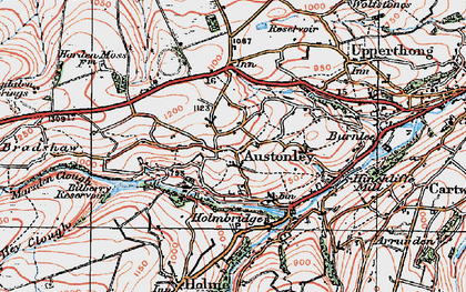 Old map of Wood Cottage in 1924
