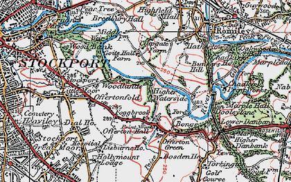 Old map of Foggbrook in 1923