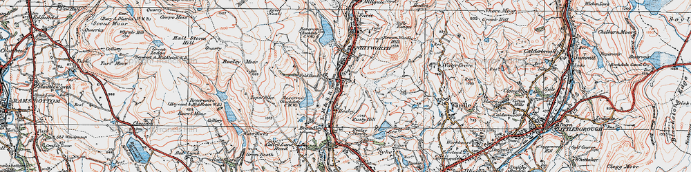 Old map of Fold Head in 1924