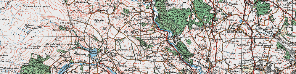 Old map of Bent Hills in 1923