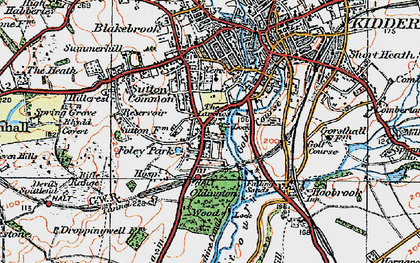 Old map of Foley Park in 1921