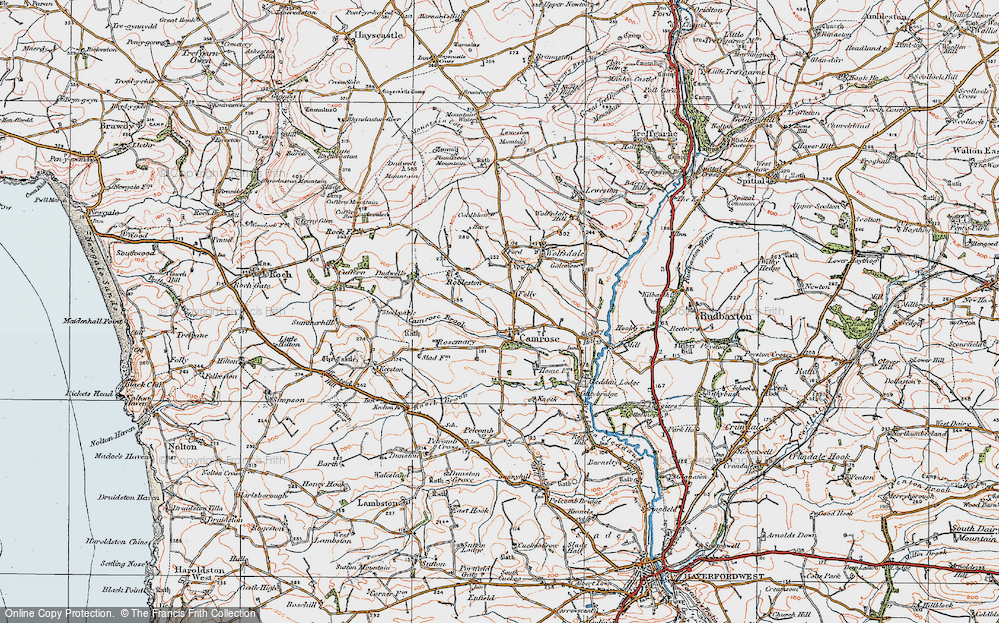 Old Map of Folly, 1922 in 1922
