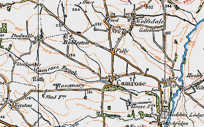 Old map of Folly in 1922