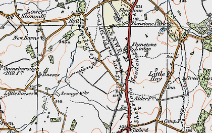 Old map of Footherley in 1921