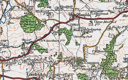 Old map of Footrid in 1920