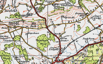 Old map of Force Green in 1920