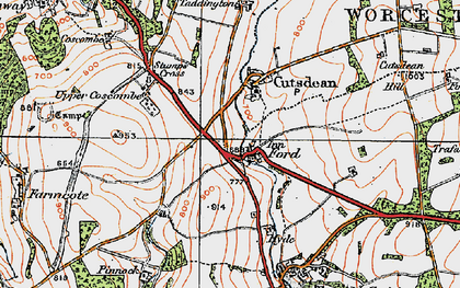 Old map of Ford in 1919