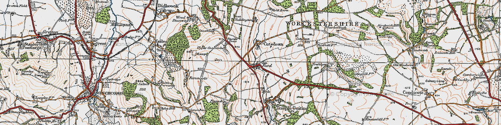 Old map of Ford in 1919