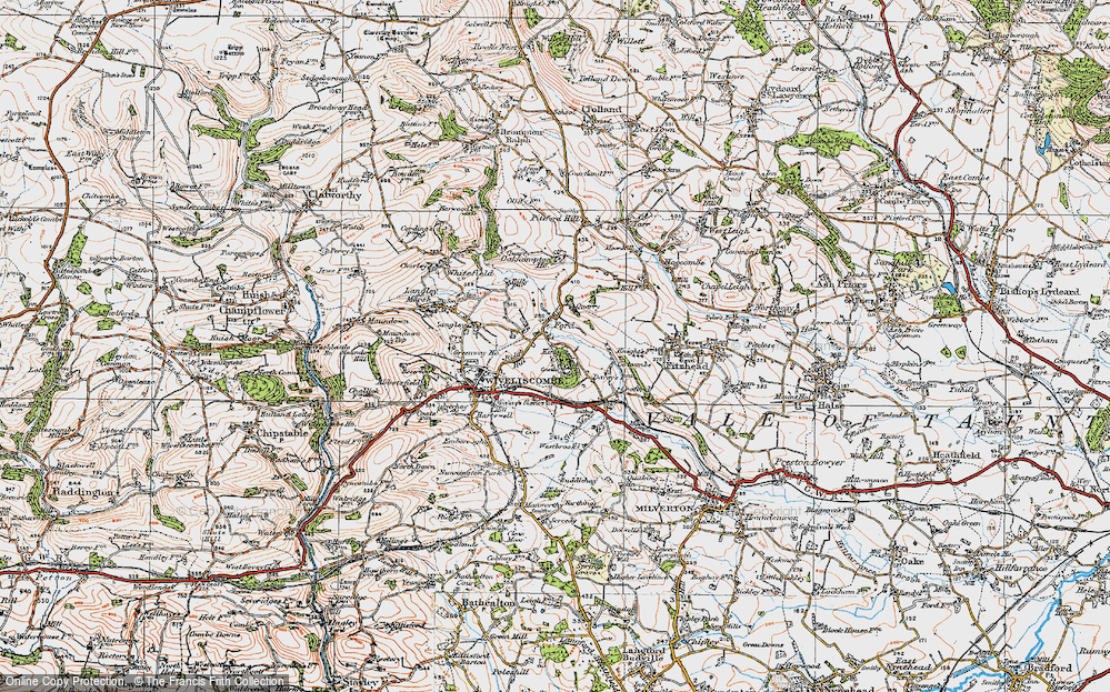 Old Map of Ford, 1919 in 1919