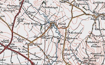 Old map of Bullclough in 1921