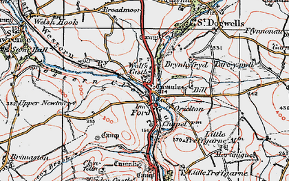 Old map of Ford in 1922