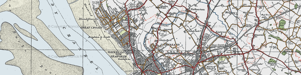 Old map of Ford in 1923