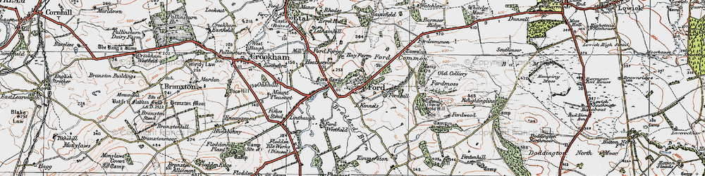Old map of Ford in 1926