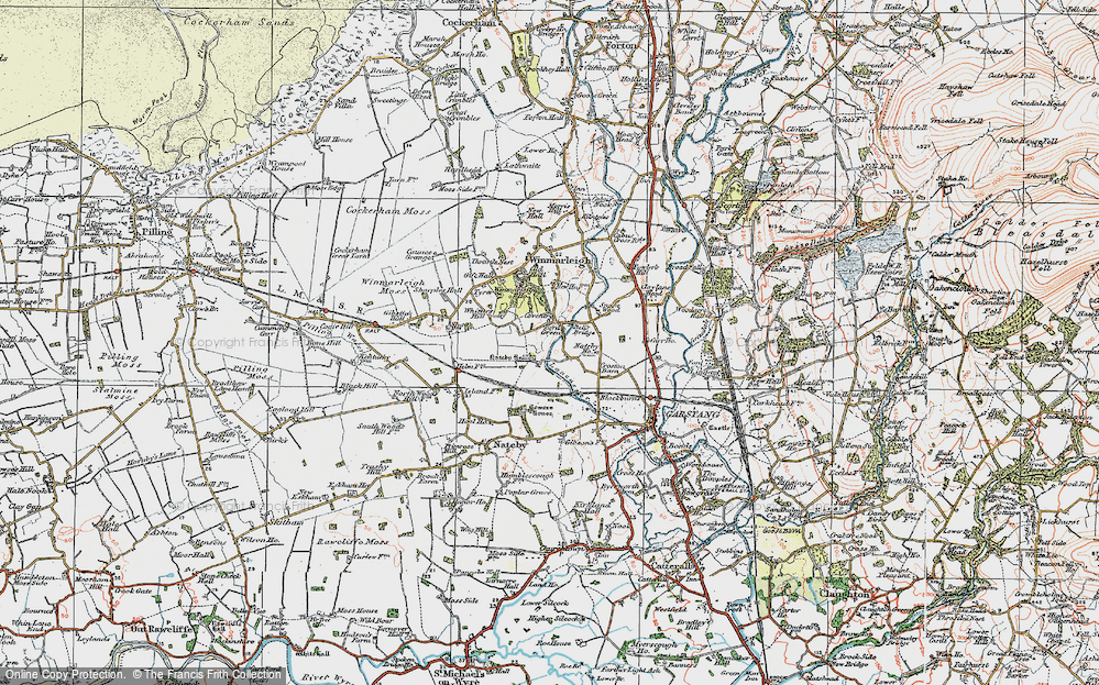 Old Map of Historic Map covering Bell's Br in 1924